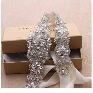 Bridal or evening gown belt